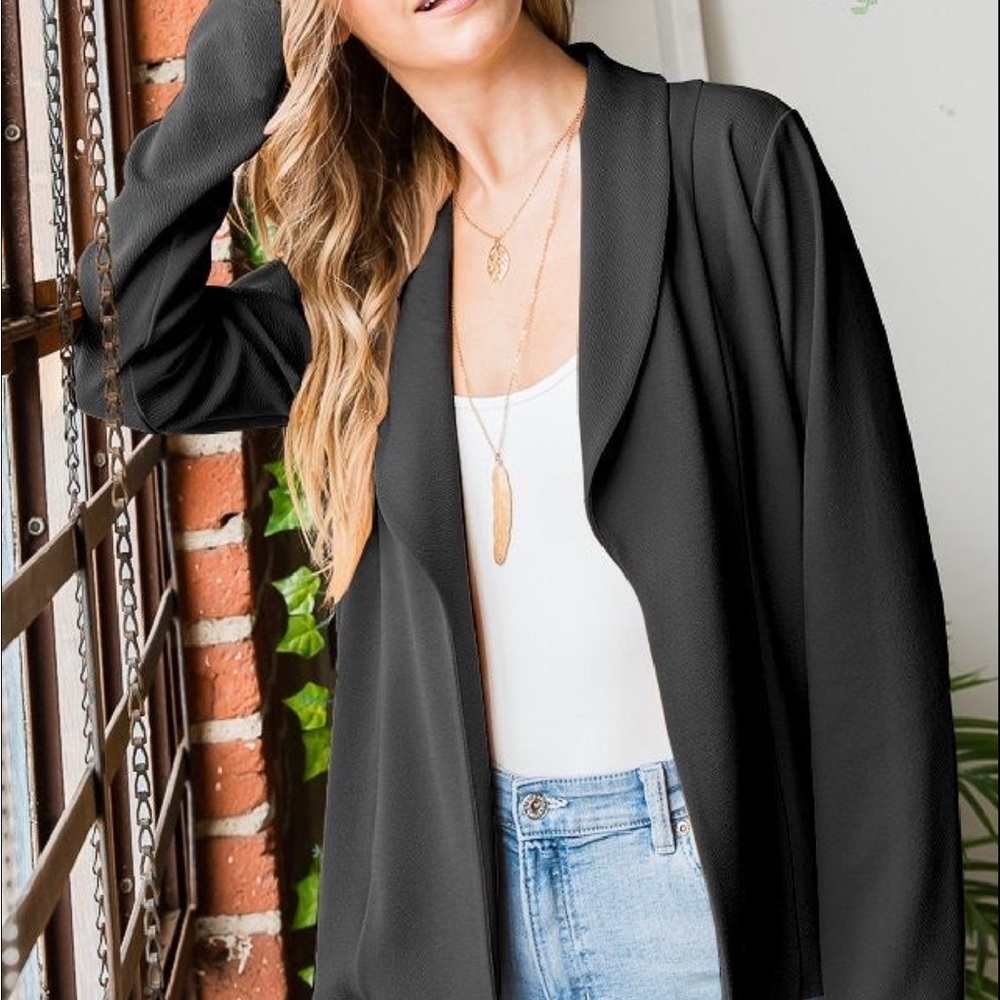 HEIMISH USA Plus Black Blazer